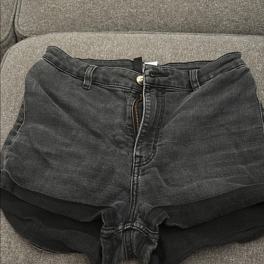 H&M Charcoal Denim Shorts